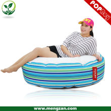 Loveseat almofada de saco de feijão confortável, deluxe stripe bean bag coxim